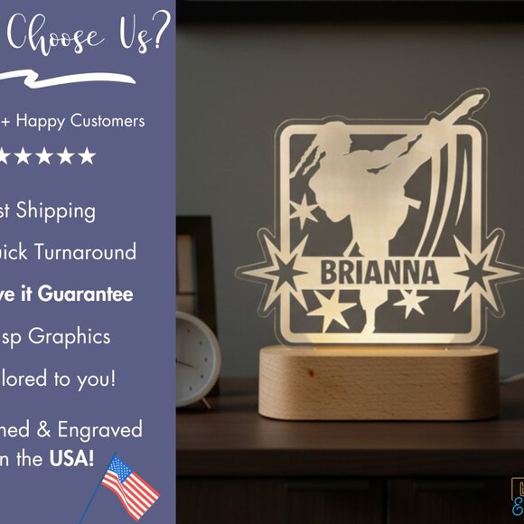 Custom Karate LED Night Light – Sporty Decor for Karate Lovers - Picture 4 of 8